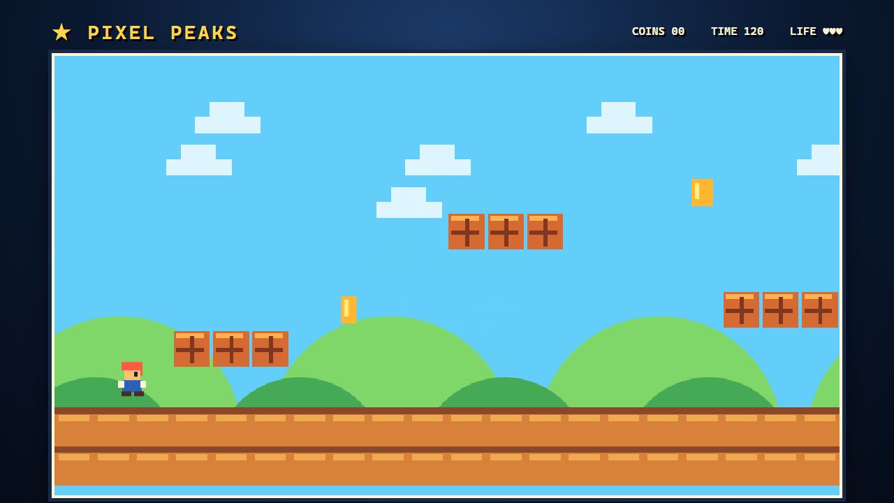 PIXEL PEAKSのゲーム画面